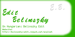 edit belinszky business card